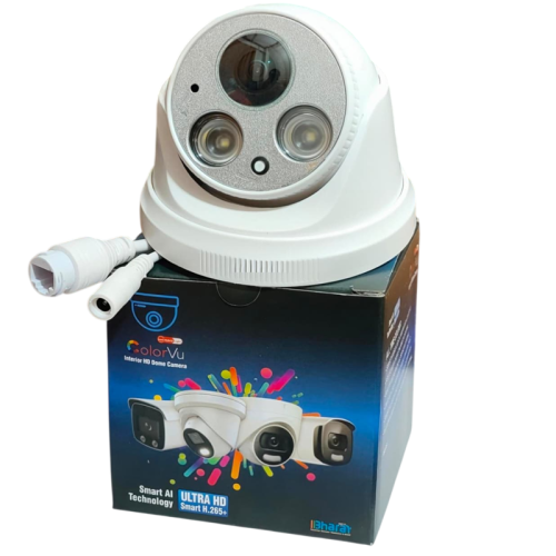 5mp Fisheye ip poe with audio 2 array starlight light dome camera with box & printing (H44 hisilicon pcb+Fisheye Lens)