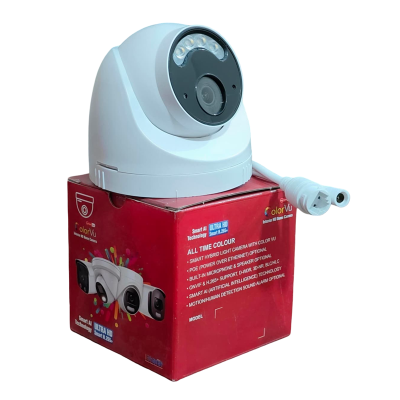 5mp ip poe with audio 4 array starlight light dome camera with box & printing (L34 PCB, Lens-4mm YT1086)