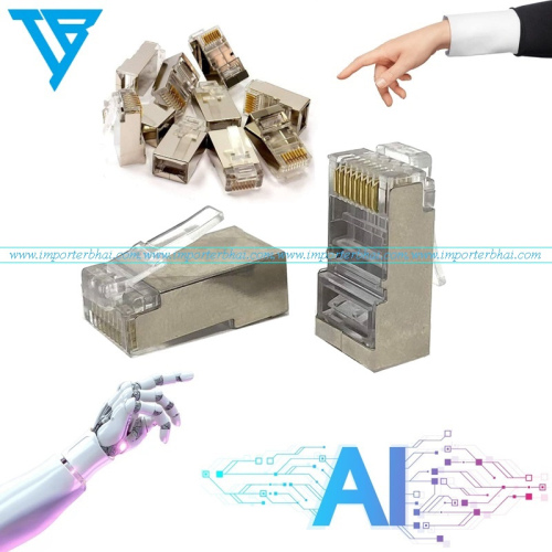 RJ 45 Metallic100% imported good quality brass network plug connector