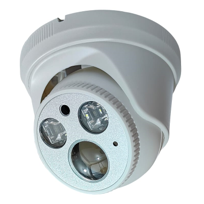 2 array dual ir led imported fisheye 360 degree dhu cctv dome camera housing with led & glass