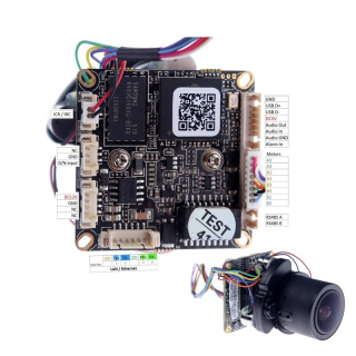 ip pcb board 1.3mp IMX322 XMeye (support motorized zoom Lens)