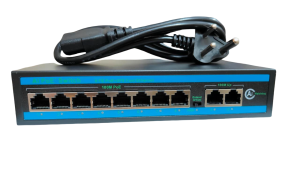 8 Port (8+2) 2 up-link port mega  ultra hd network ethernet imported poe switch (54v)