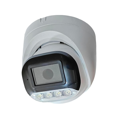 4 array dual white ir led hik metal cctv dome camera housing with led & glass