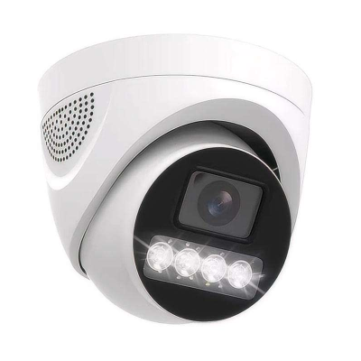 4 array imported pillarless dual light led hik cctv dome camera housing with led & glass