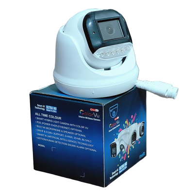5mp ip poe with audio 6 array star light dome camera with box & printing (H55Y PCB, Lens-4mm YT10081)