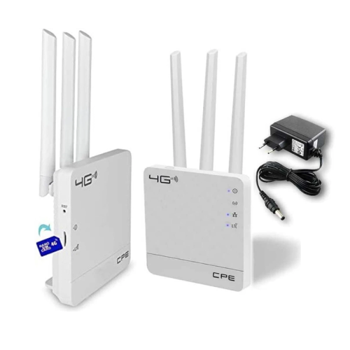 4G/5G Lte WiFi Router (All SIM) 300 Mbps 4G Router  (White, Tri Band)