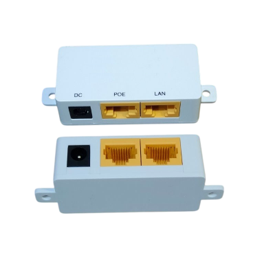 Gigabit wall mount passive PoE injector (power over ethernet)