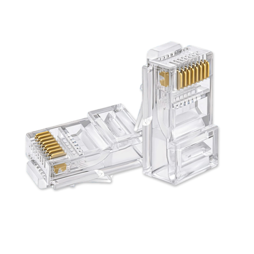 RJ 45 100% imported good quality brass network plug connector (MOQ-