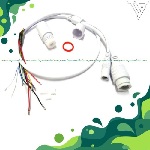 IP camera 9 pin cable with waterproof connector