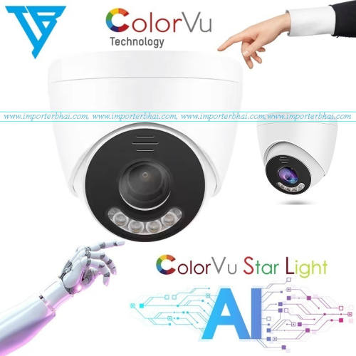 6 array big smile imported pillarless starlight led hik cctv dome camera housing with led & glass